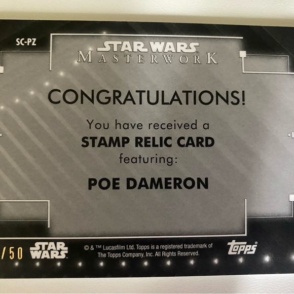Star Wars Masterwork Postage Stamp - Picture 2 of 5